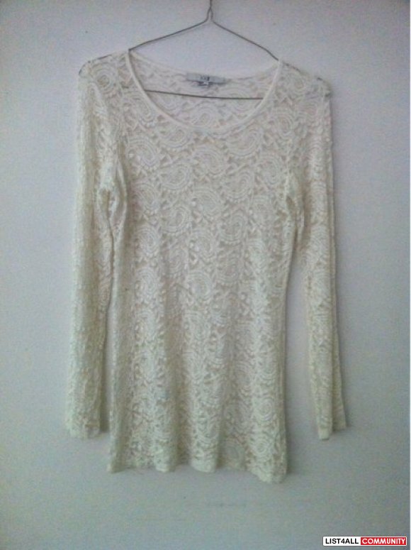 cream lace tops uk