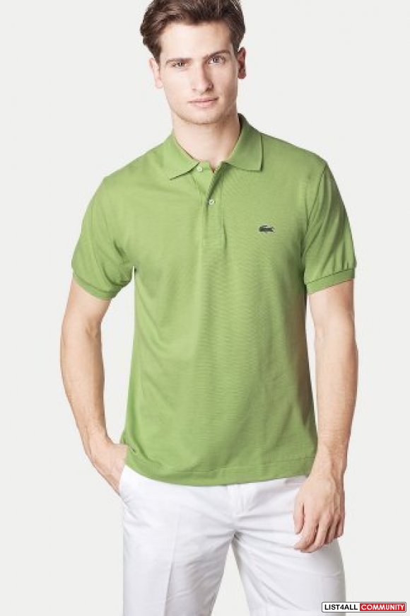 lacoste lime green polo shirt