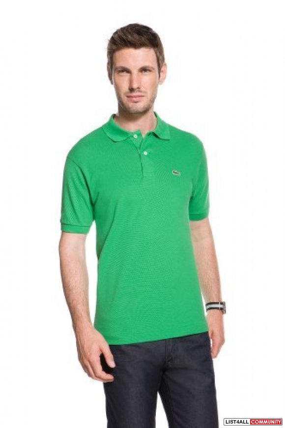 light green lacoste polo