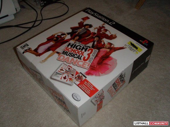 New Ps2 Dance Pad With Game Disney High School Musical 3 Senior