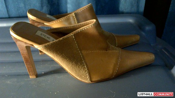 steve madden mustard mules