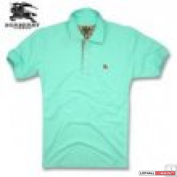 burberry polo shirt blue