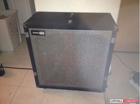 Custom Sunn Vintage Speaker Cabinet 4x12 Guitarek List4all