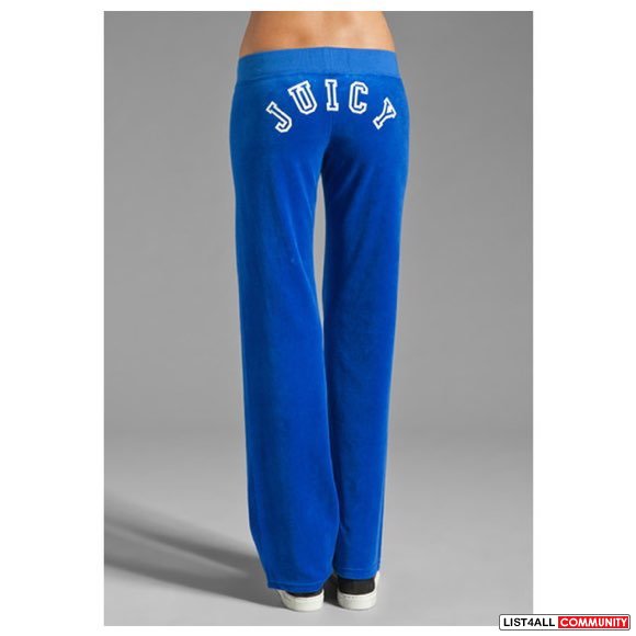 juicy couture blue flared track pants