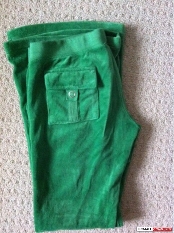 juicy couture green velour pants