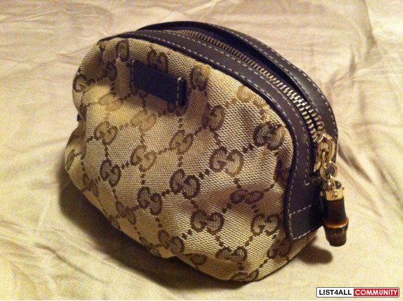 authentic gucci pouch