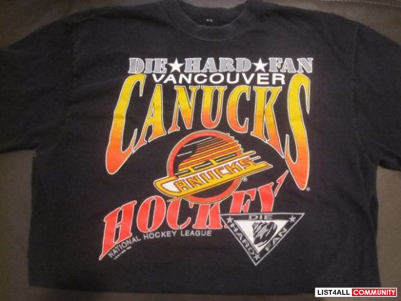 retro canucks t shirt