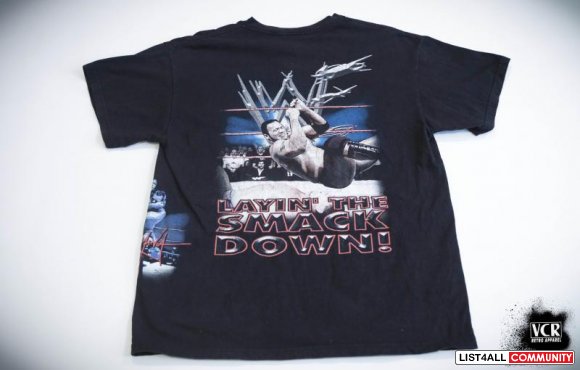 the rock wwf shirts