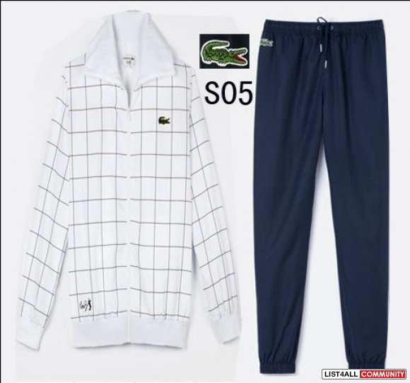 green lacoste jogging suit