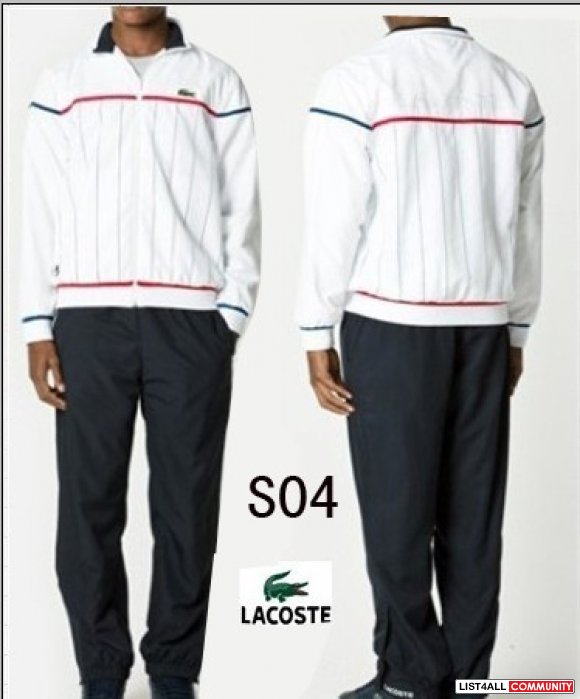 green lacoste jogging suit