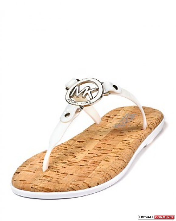 michael kors mk charm jelly flat sandals