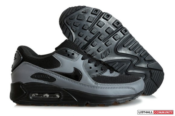 air max 90s black and grey