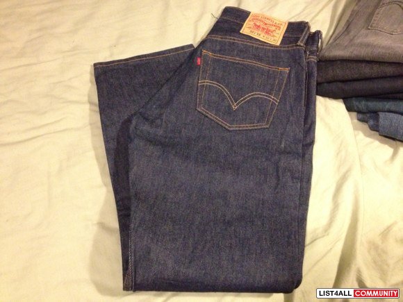 levis 501 raw unwashed denim