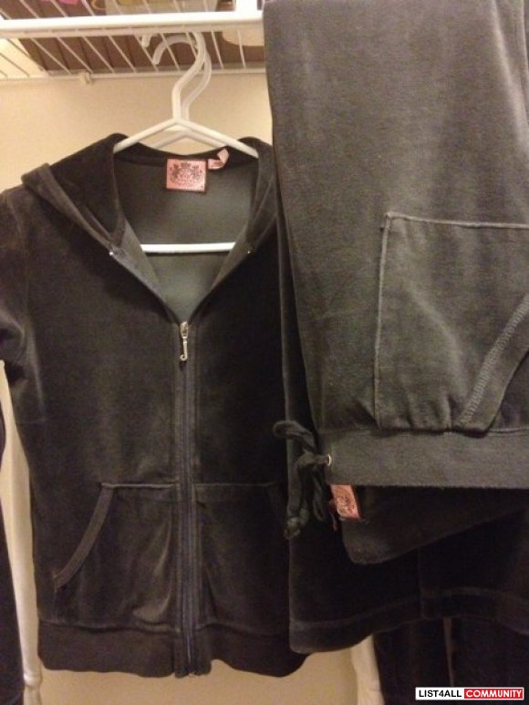 grey velour juicy couture tracksuit