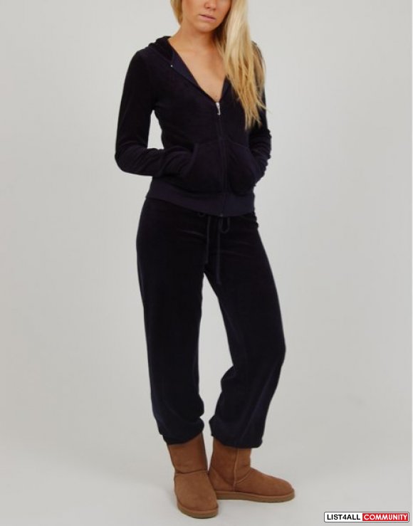 flared velour tracksuit