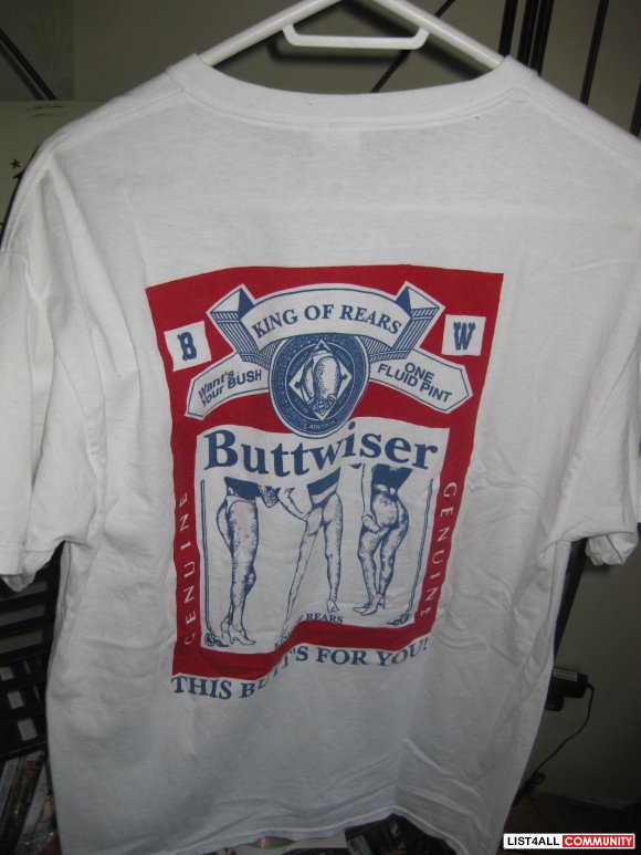 vintage buttwiser shirt