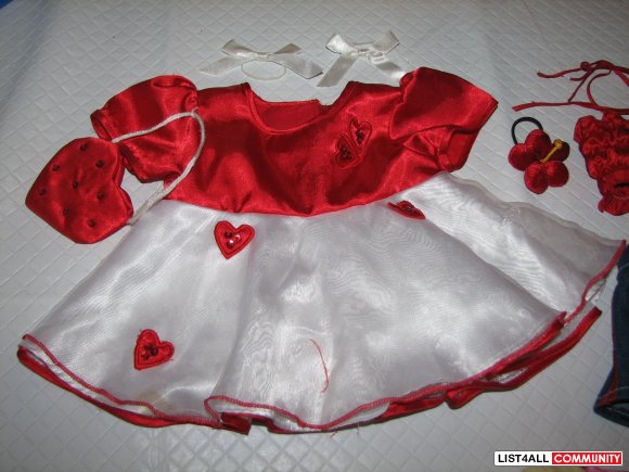 build a bear red dress