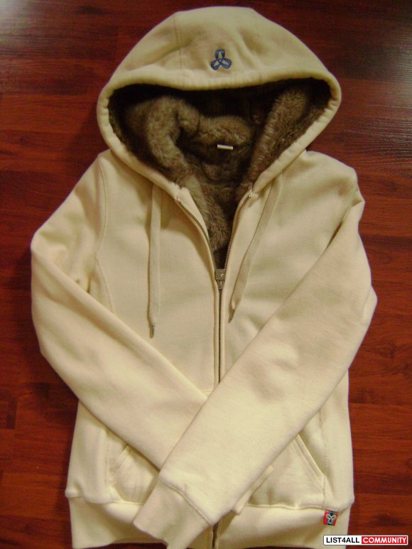 faux fur lined hoodie