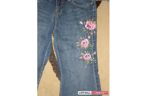 gap embroidered jeans