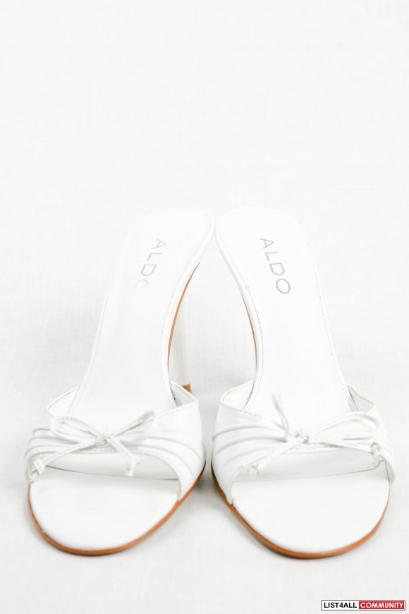 white dressy flip flops