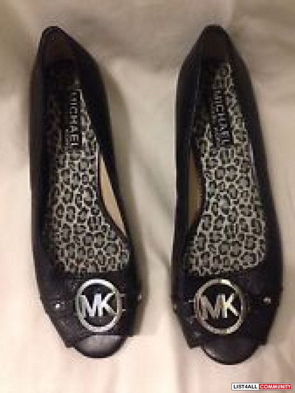 michael kors open toe flats