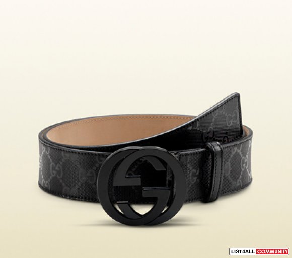 mens patent belt