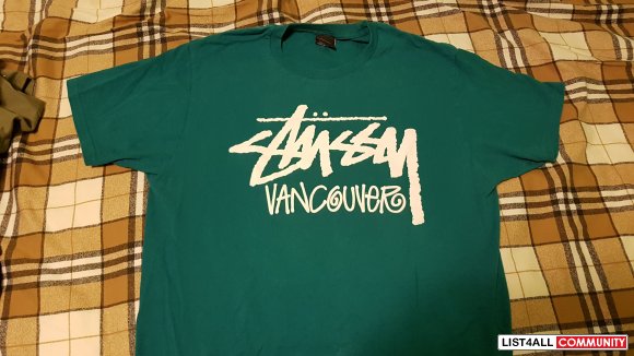 stussy t shirt size chart