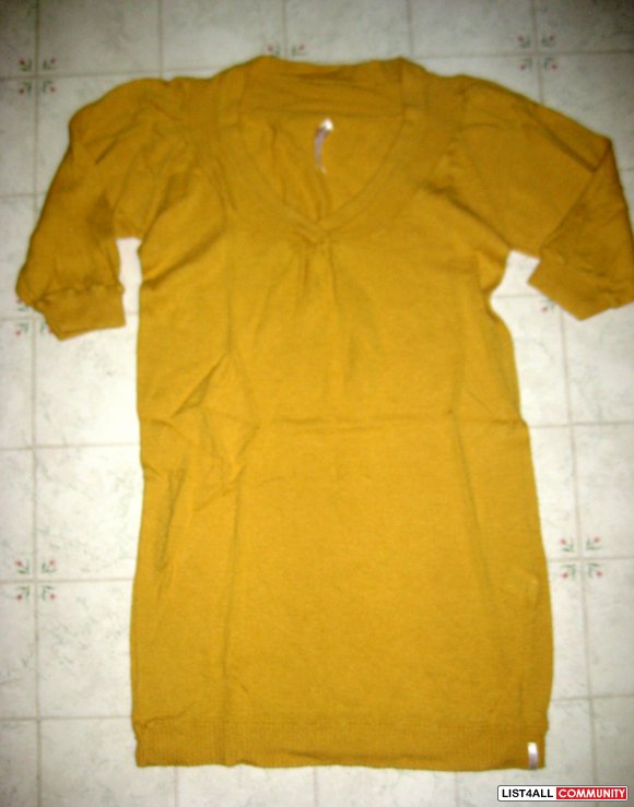 mustard brown color shirt