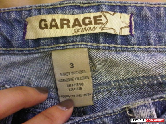 garage ripped jeans