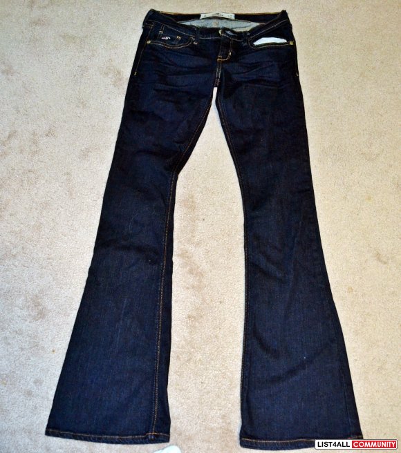 hollister black flare jeans