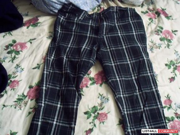 levi's plaid pants