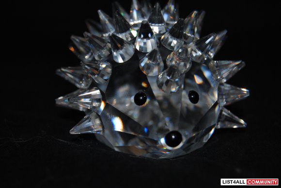 swarovski crystal hedgehog large