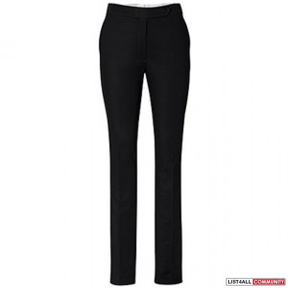 h&m black pants with white stitching