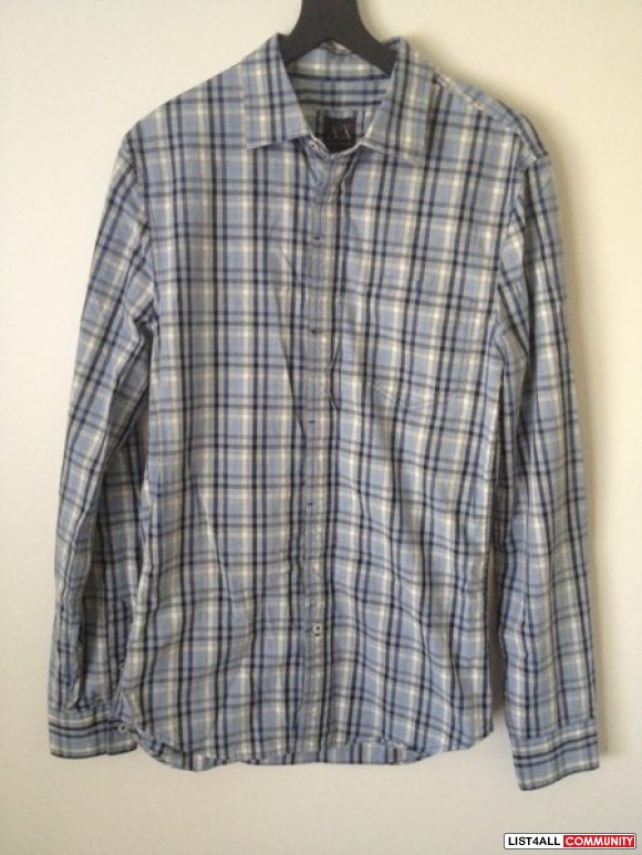 armani exchange button up shirts