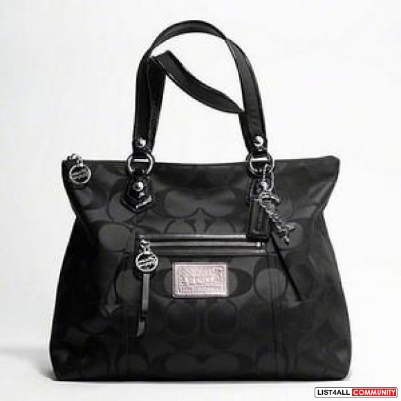 coach poppy signature tote