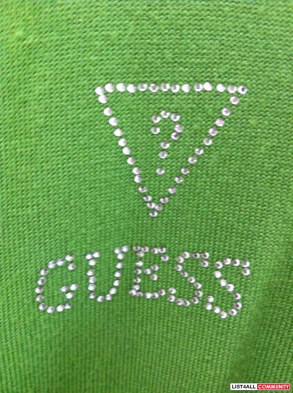 guess green hoodie