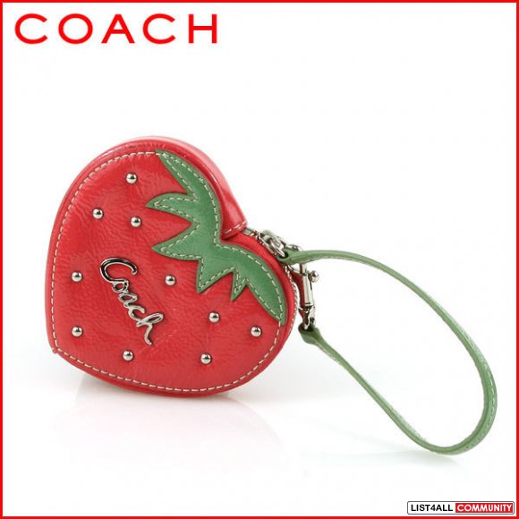 strawberry coach purse